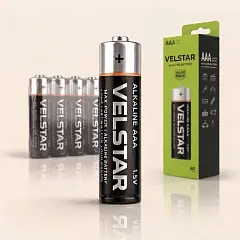 Батарейка щелочная VELSTAR Akaline LR03 AAA