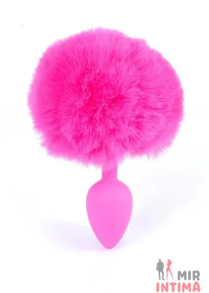 Силиконовая анальная пробка Bunny Tail, 6,5х2,7 см - 5 Силиконовая анальная пробка Bunny Tail, 6,5х2,7 см - 5