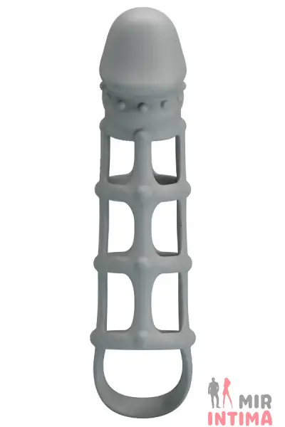 Насадка ажурная Penis Sleeve With Ball Strap - 1 Насадка ажурная Penis Sleeve With Ball Strap - 1