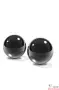 Вагинальные шарики Ben Wa 3,0 см, черное стекло - 1