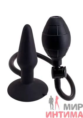 Надувний анальний пробка Inflatable Butt Plug розмір S, 12,5х7 см