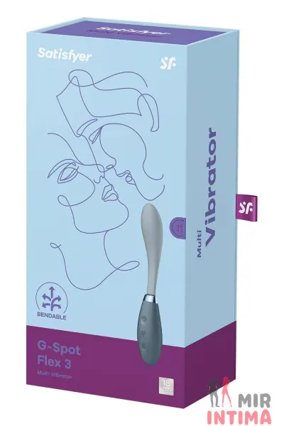 MISO6727-Женский-вибратор-точки-G - 4 Женский-вибратор-точки-G-Вибратор Satisfyer G-Spot Flex 3, 10.5см, силикон - 4