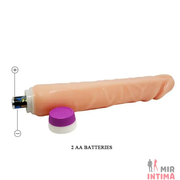 Реалистичный-женский-вибратор-Вибратор Flexible vibrator, 25,5х4,9 см - 2