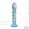 Дилдо Gildo Ocean Wave стекло + силикон, 17.6 см - 5