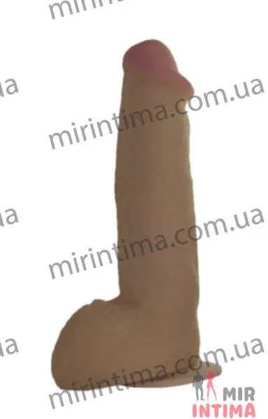 Фаллоимитатор с машонкой EGZO, 21х5.2 см - 2