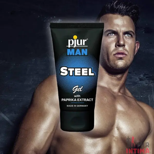 Возбуждающий гель Steel Gel Pjur Man with paprica extract для массажа, 50 мл - 2