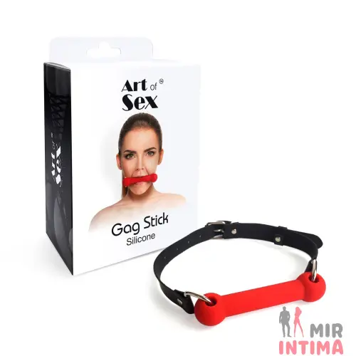 Кляп - палочка на ремнях Art of Sex – Gag Stick Silicon