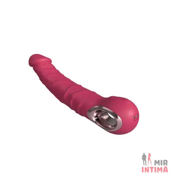 Реалистичный-женский-вибратор-Реалистичный силиконовый массажер Vibrator PINK, водонепроницаемый. - 4