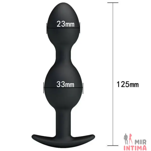 Анальная пробка Silicone Anal Balls, 12,5х3,3 см - 3 Анальная пробка Silicone Anal Balls, 12,5х3,3 см - 3