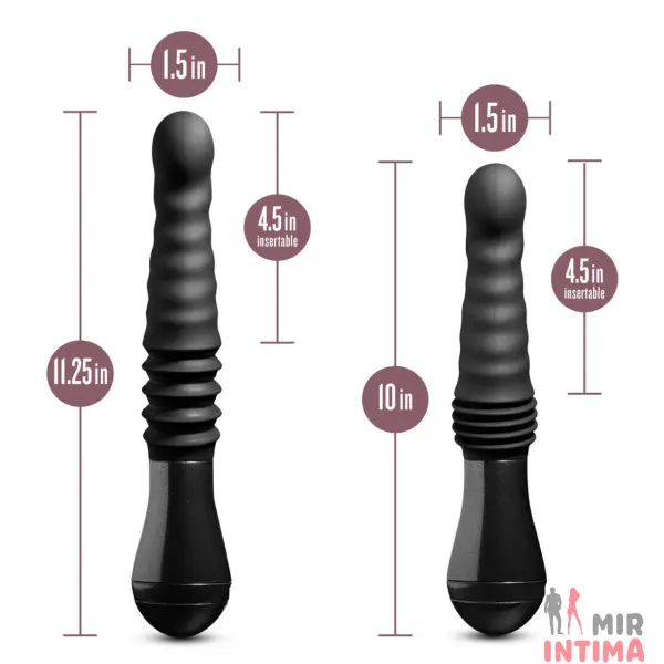 Гелевый-и-силиконовый-женский-вибратор-Пульсатор Lazarus Thrusting Dildo, 28.6см, силикон - 4