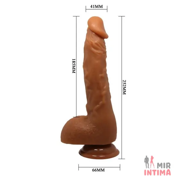 Фаллоимитатор на присоске JASON 9,4'' Brown, 25,2х4,1 см - 6 Фаллоимитатор на присоске JASON 9,4'' Brown, 25,2х4,1 см - 6