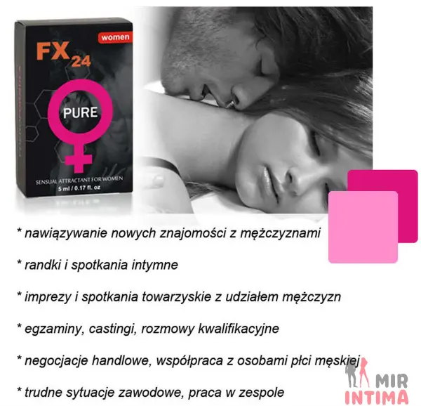Феромоны без аромата для женщин FX24 Pure, 5 мл - 2 Феромоны без аромата для женщин FX24 Pure, 5 мл - 2