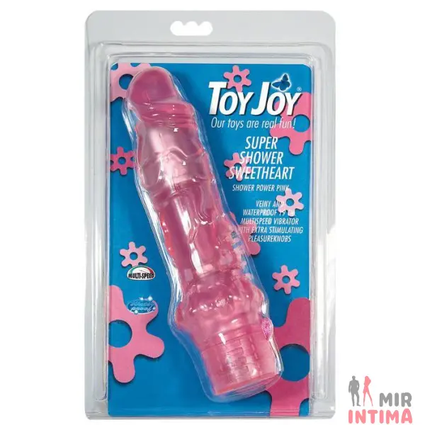 TOY9406-Гелевый-и-силиконовый-женский-вибратор - 3 Гелевый-и-силиконовый-женский-вибратор-Вибратор Shower Sweetheart, гелевый, 16x4,5 см - 3