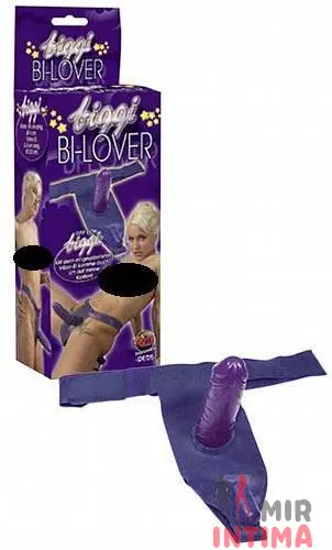 Лесби-страпон с вибропулей Bi-Lover, гелевый, 15х4 см Лесби-страпон с вибропулей Bi-Lover, гелевый, 15х4 см