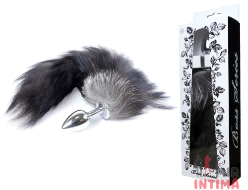 Анальная пробка с хвостом Fox TAIL Black, S Анальная пробка с хвостом Fox TAIL Black, S