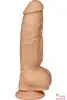 Фаллоимитатор White Boomser, латексный, 17x5,5 см