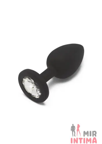 Анальная пробка Diamond Booty Jewel Small Black