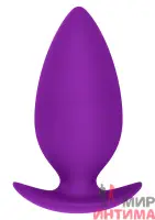 Анальная пробка Bubble Butt Purple Player Expert, 105 х 45 mm