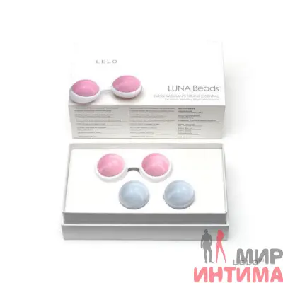 Вагинальные шарики LELO Luna Beads Mini (Лело Луна Бидс Мини), 3 см - 4
