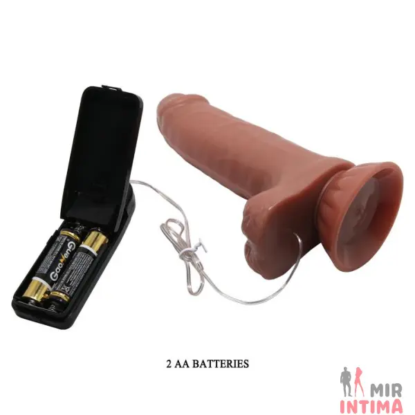 Реалистичный-женский-вибратор-Вибратор с подвижной структурой Beautiful Maddox 7,3'' - 7