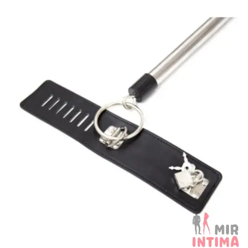 Металлическая растяжка с ошейником и наручниками - 1 Металлическая растяжка с ошейником и наручниками - 1