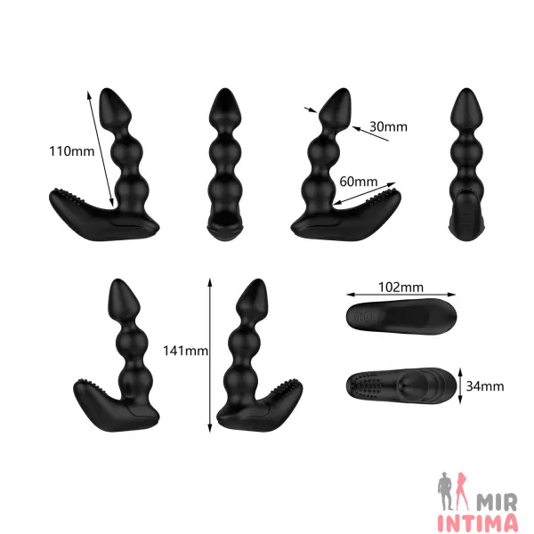 Массажер простаты и промежности Nexus Bendz Prostate Edition, силикон, 6 режимов - 5