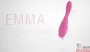 Вибратор Emma Ultra Zone 6 speed Vibrator Silicone Pink, 17,3 х 2,5 см
