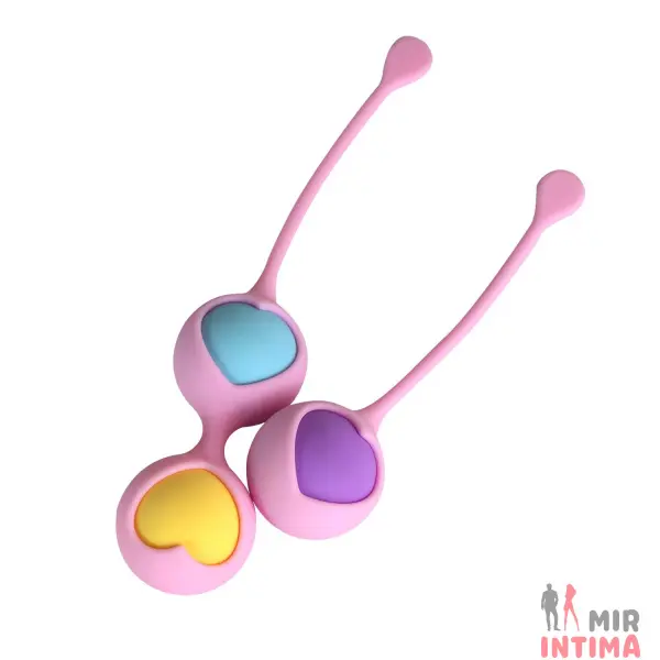 Вагинальные шарики Wooomy Love Pearls, силикон - 1