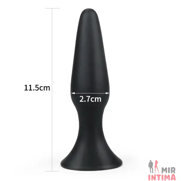 Анальная пробка LURE ME Silicone, размер S, 11,5х2,7см - 3