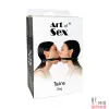Двойной кляп Art of Sex - Twins, натуральная кожа - 3