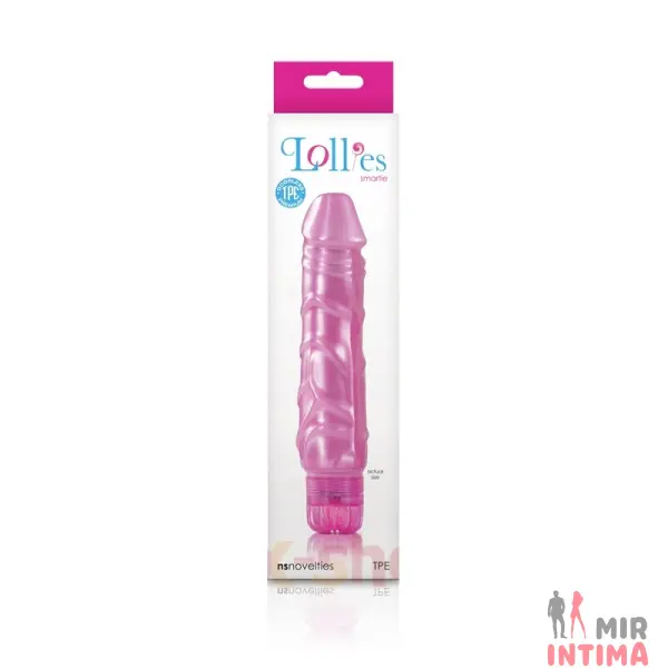 Гелевый-и-силиконовый-женский-вибратор-Вибратор Lollies Smartie, 17х3,5 см - 1
