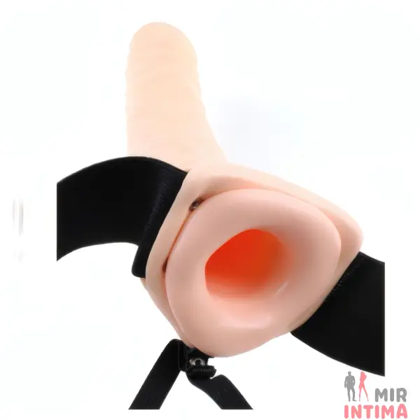 Фаллопротез «Ff Vibr Hollow Strap On Flesh» - 2 Фаллопротез «Ff Vibr Hollow Strap On Flesh» - 2