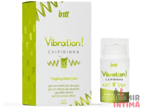 Жидкий вибратор Intt Vibration Caipirinha, густой гель, очень вкусный, действует до 30 мин,15 мл Жидкий вибратор Intt Vibration Caipirinha, густой гель, очень вкусный, действует до 30 мин,15 мл
