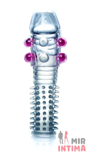 Удлиняющая мега рельефная насадка Boss Series Penis Sleeve Удлиняющая мега рельефная насадка Boss Series Penis Sleeve