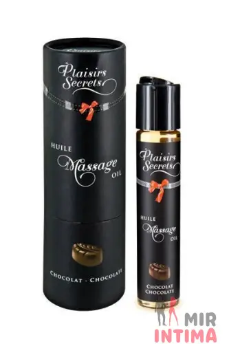 Массажное масло Plaisirs Secrets Chocolate с афродизиаками, съедобное, подарочная упаковка, 59 мл Массажное масло Plaisirs Secrets Chocolate с афродизиаками, съедобное, подарочная упаковка, 59 мл