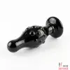Стеклянный стимулятор Glass Romance Black, 11,3х3,7см - 1