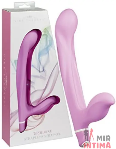 Безременной страпон с функцией вибрации Vibe Therapy Wishbone
