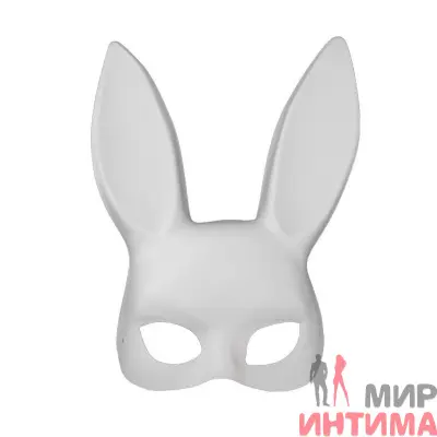 Белая маска в виде кролика