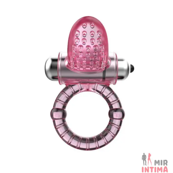 Эрекционное виброкольцо с язычком «Sweet Vibration Ring» - 1