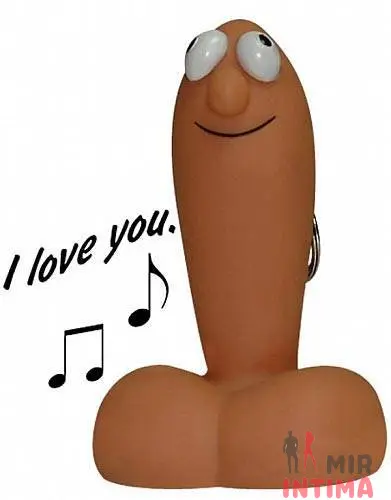 Брелок поющий пенис I Love You
