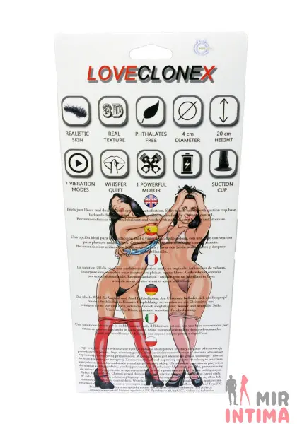 Реалистичный-женский-вибратор-Реалистичный вибратор KRONOS LOVECLONEX 7" (20x4 см) - 6