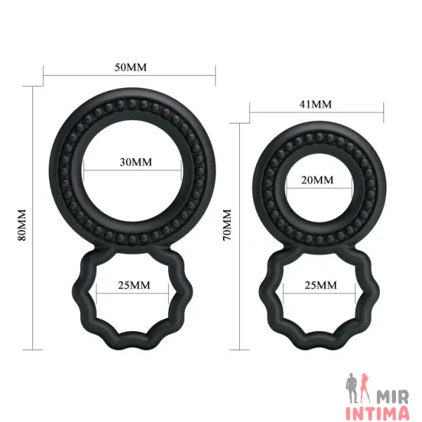 Набор RING с двойными эрекционными кольцами, 2шт. - 6 Набор RING с двойными эрекционными кольцами, 2шт. - 6