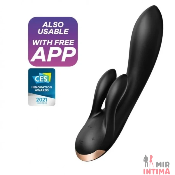 Вибратор Double Flex Connect App черный Вибратор Double Flex Connect App черный