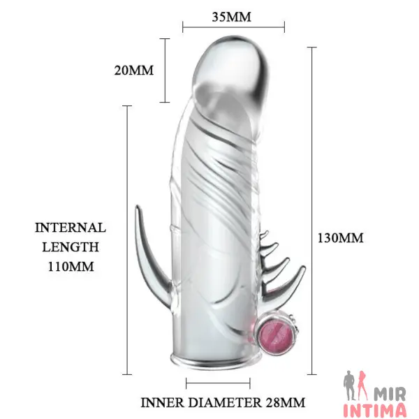Насадка Penis Sleeve с вибрацией - 4 Насадка Penis Sleeve с вибрацией - 4