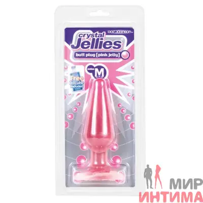 Анальная пробка Pink Jelly Medium, 13X4 см