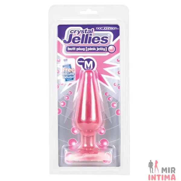 Анальная пробка Pink Jelly Medium, 13X4 см - 2 Анальная пробка Pink Jelly Medium, 13X4 см - 2
