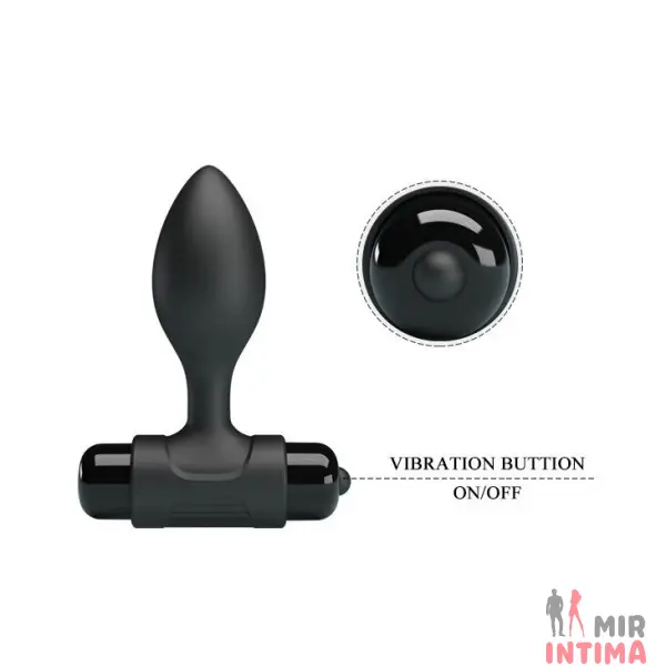 Силиконовая вибропробка Vibro Butt Plug - 4 Силиконовая вибропробка Vibro Butt Plug - 4