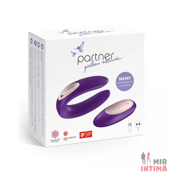 Вибратор для пар Partner Plus Remote, с дистанционным управлением. - 1