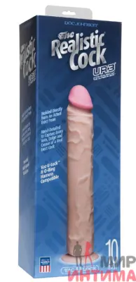Большой фаллоимитатор UltraSkyn Realistic Cock 10'', 25,4х5 см