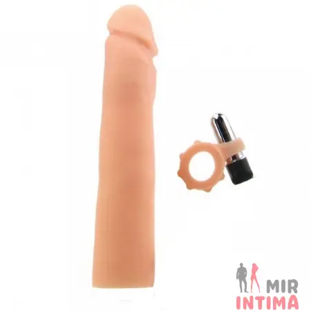 Насадка для увеличения члена с виброкольцом 3-in-1 Vibrating X-tra Cock Насадка для увеличения члена с виброкольцом 3-in-1 Vibrating X-tra Cock